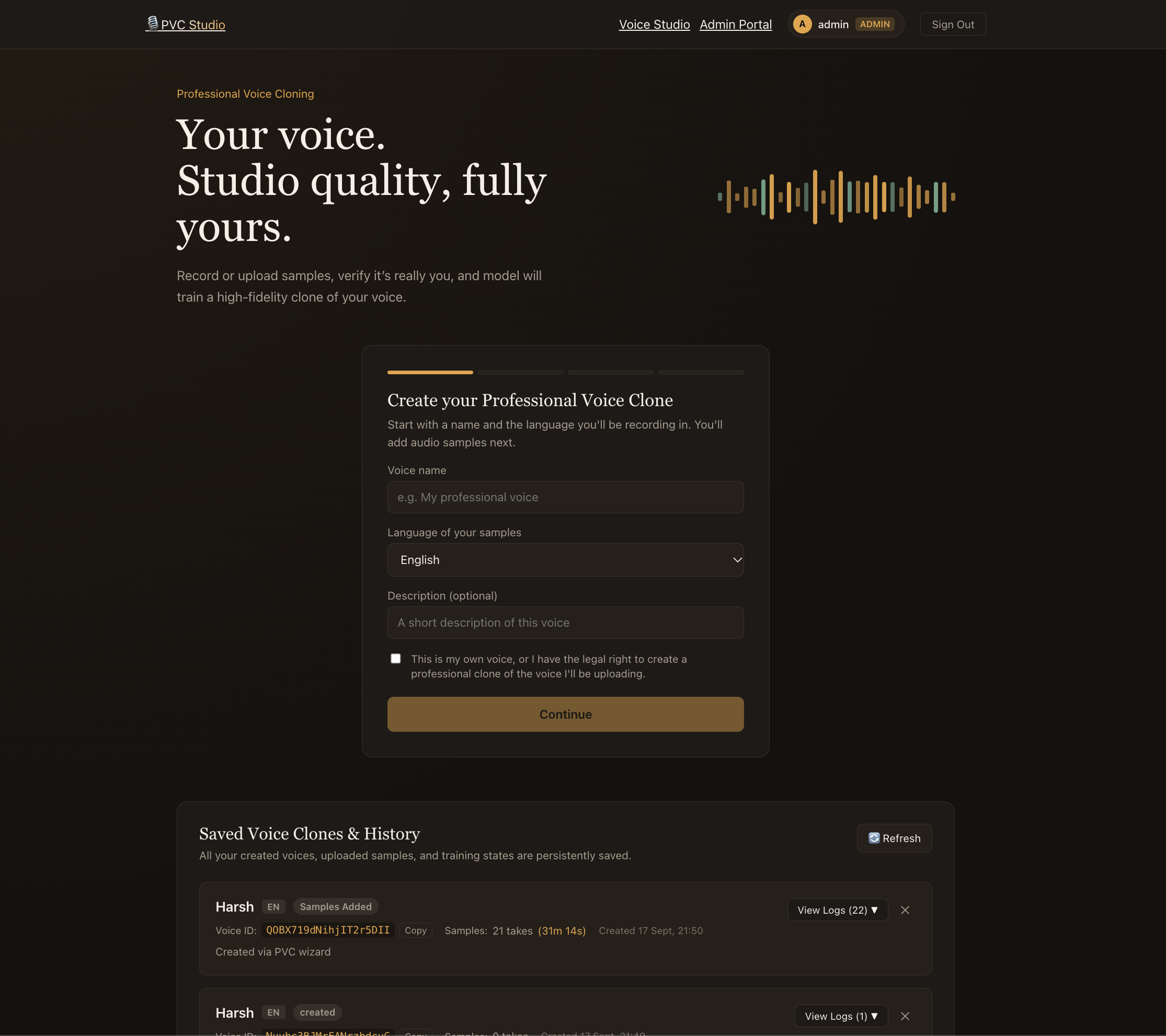 Professional Voice Cloner